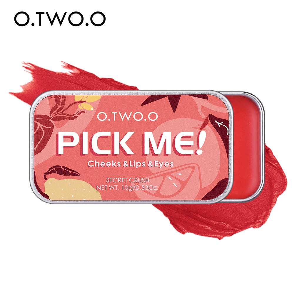 (READY&amp;ORI) O.TWO.O Otwoo Clay 3 In 1 Lipstick, Blush Cheek &amp; Eyeshadow 9139