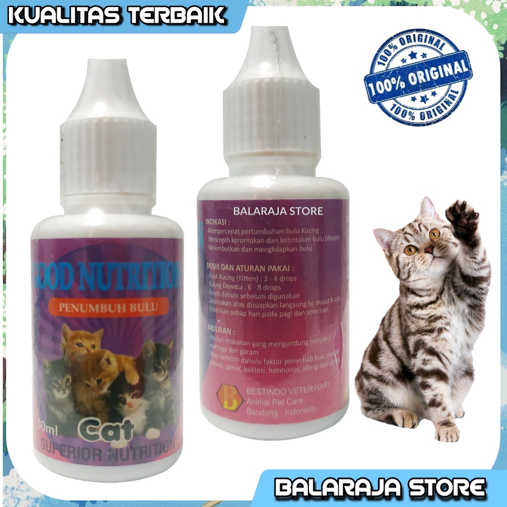 VITAMIN PENUMBUH BULU KUCING DEWASA DAN KITTEN GOOD NUTRITION 30ML