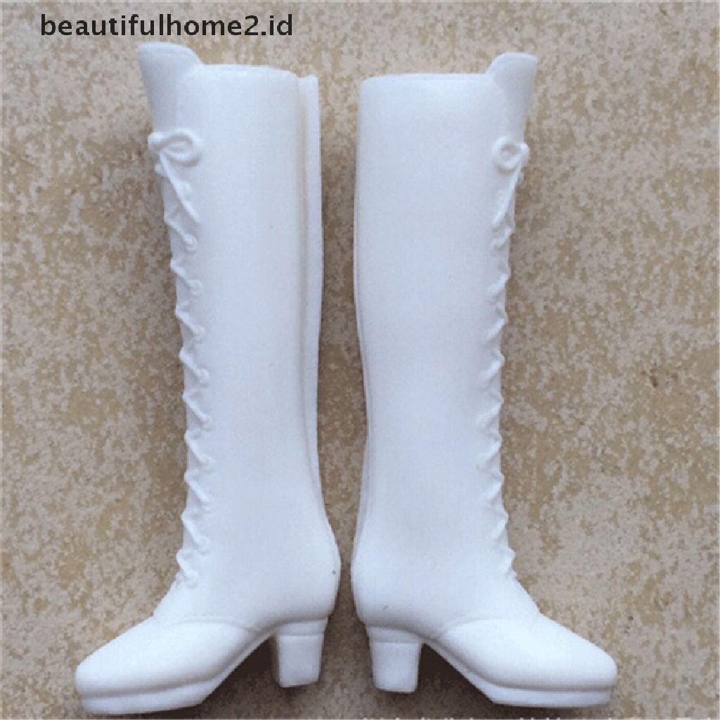 (Beautifulhome2.Id) Sepatu Boots Panjang High Heels Casual Untuk Boneka Barbie