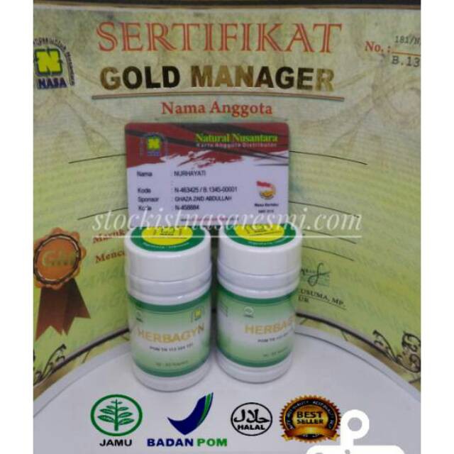 HERBAGYN NASA [ORIGINAL] / Penurun Kolesterol ASLI PT. NASA / Agen NasaProduk Indo lokal