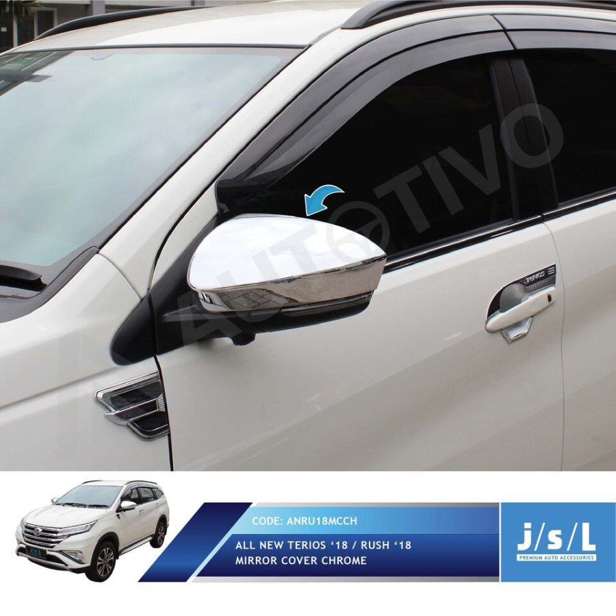JSL Cover Spion All New Terios 2018 Mirror Kaca Spion Chrome