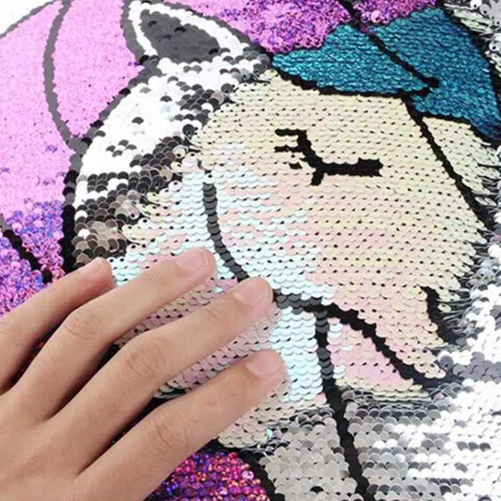 Sarung Bantal Sofa Sequin Unicorn 3 warna kwalitas Premium