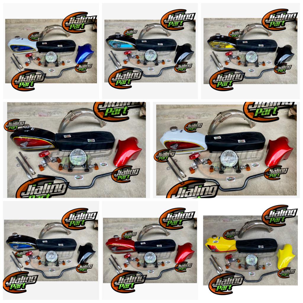 Paket body CB 100 CB Gelatik - Tangki CB - Jok CB - Stoplamp CB full set TERBARU