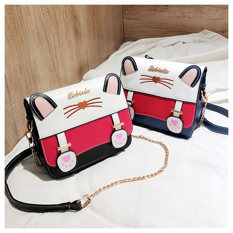 GI 518259 RISCE TAS SELEMPANG MODEL KUCING CAT KITTY IMPORT WANITA CEWEK PEREMPUAN JAKARTA BATAM B