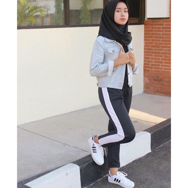 Szara Pants | Celana Panjang ara | Celana ara List Putih | Celana Murah | Celana Polos Side Stipe Pants