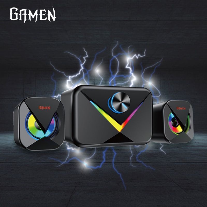 Gamen GS10 Multimedia Gaming Speaker 2.1CH Subwoofer with RGB Light