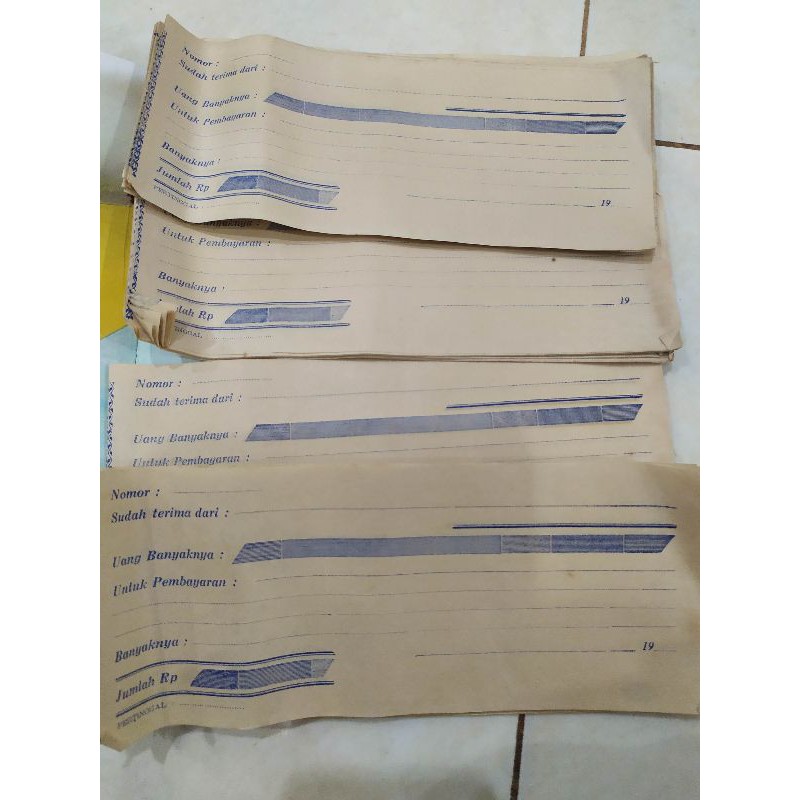 Kwitansi lama tahun 1900 an