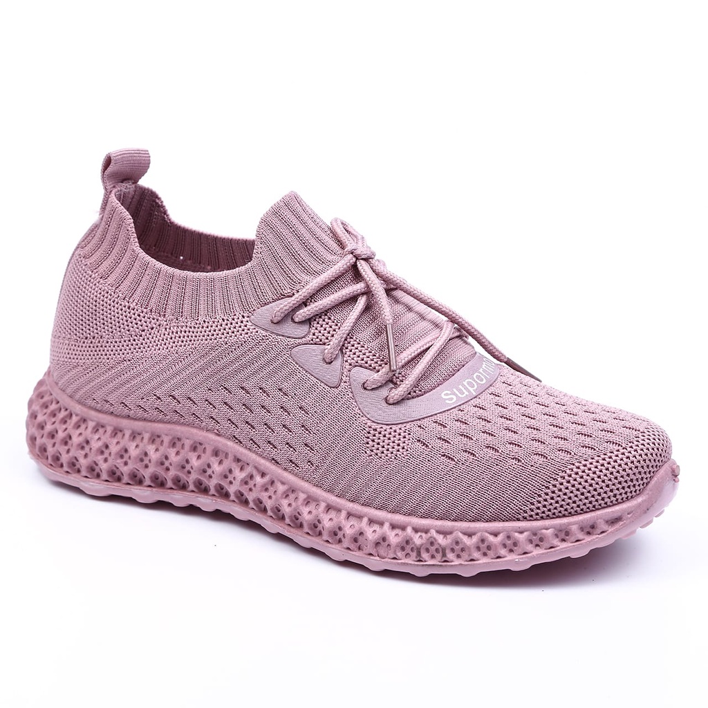 Sneakers Wanita Sepatu Canvas Sports Shoes Olahraga Wanita - A1063 ( ALAS PUTIH )