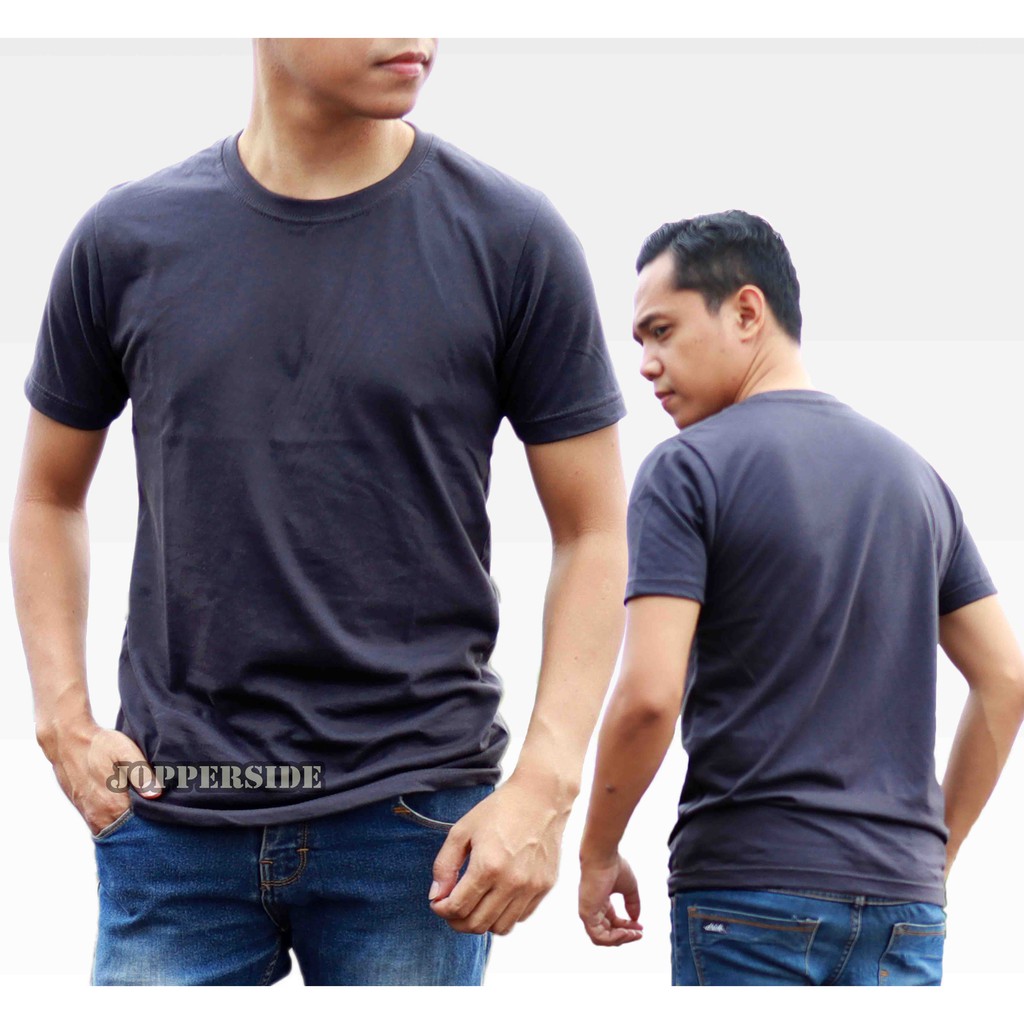 Jopperside baju polos pria / kaos polos pria / kaos hitam polos katun combed premium pria tb1