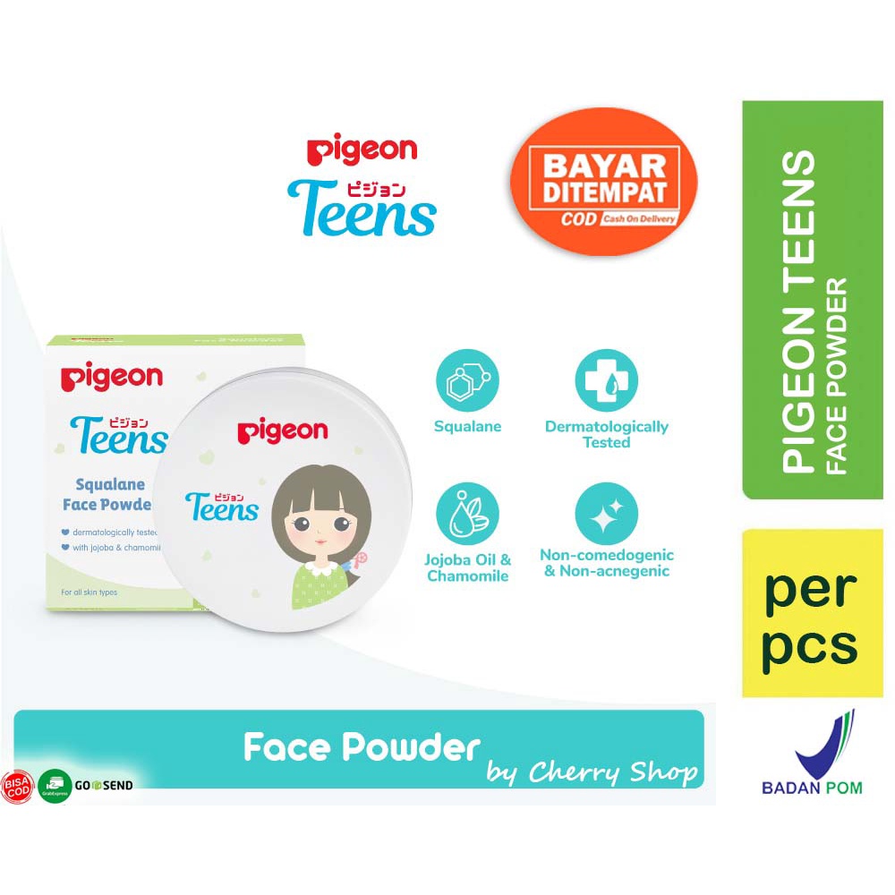 [2 VARIAN | BPOM] PIGEON TEENS Acne Loose Powder  | Face powder | Bedak Tabur Loose Powder