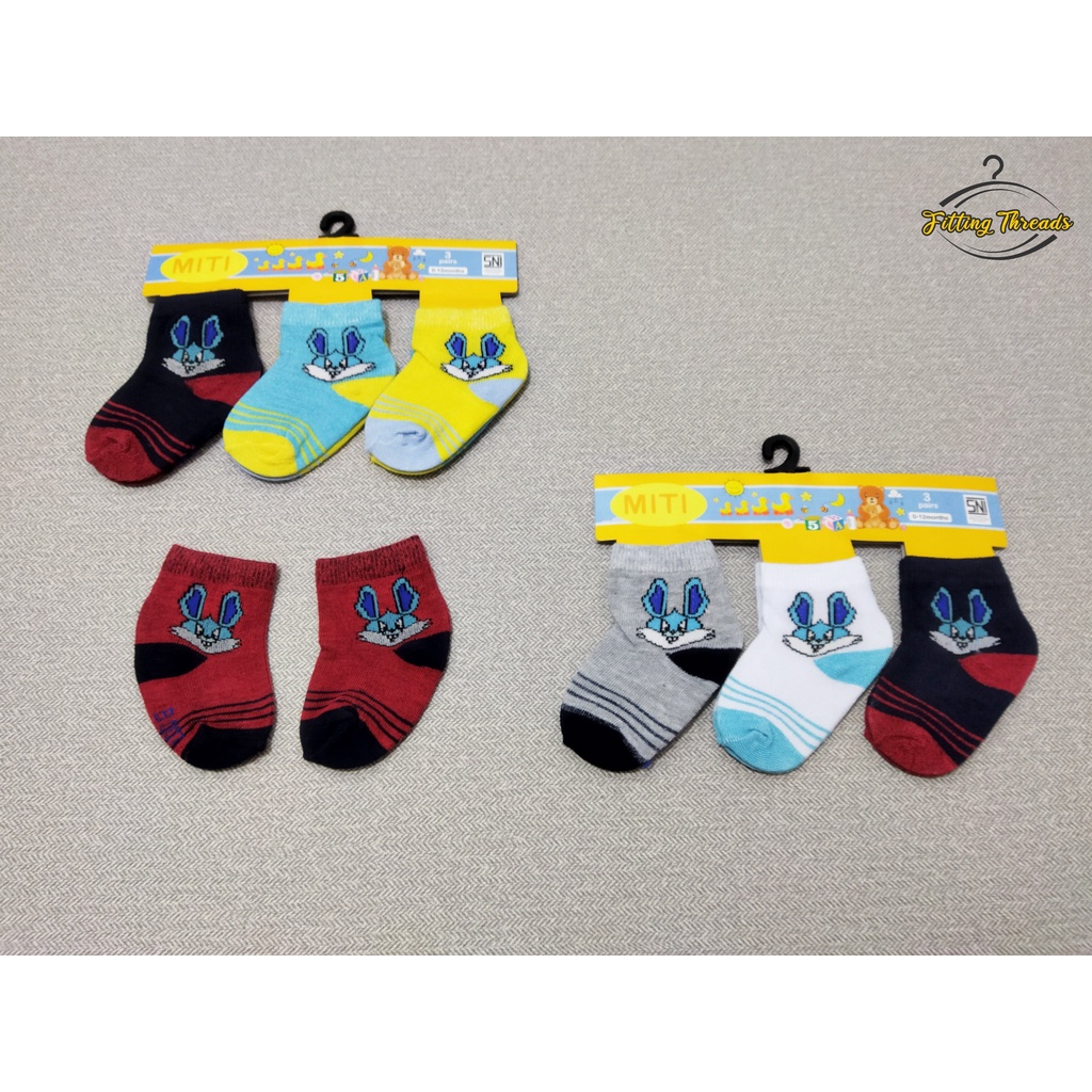 3 Pasang Kaos Kaki Anak Bayi Cowok Cewek / Kaos Kaki Bayi Laki Laki Dan Perempuan Newborn Baby Socks