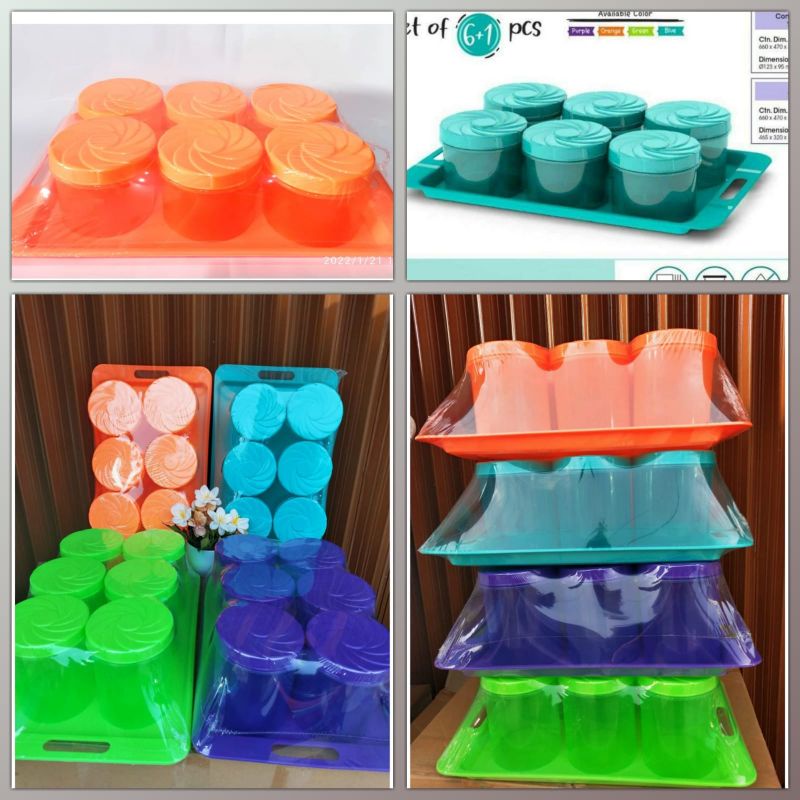 Toples 6pcs + Nampan Merk BIGGY POLOS