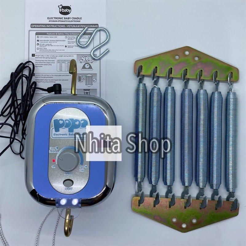 POPO MUSIK Ayunan Listrik Bayi Otomatis / Ayunan Elektrik