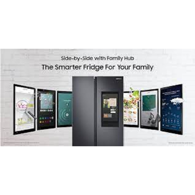 KULKAS/SAMSUNG/SIDEBYSIDE/660LITER/FAMILYHUB/RS-62T5F01B4