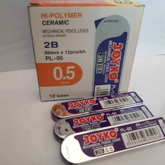 

Isi pensil mekanik 0.5 mm 12 tube