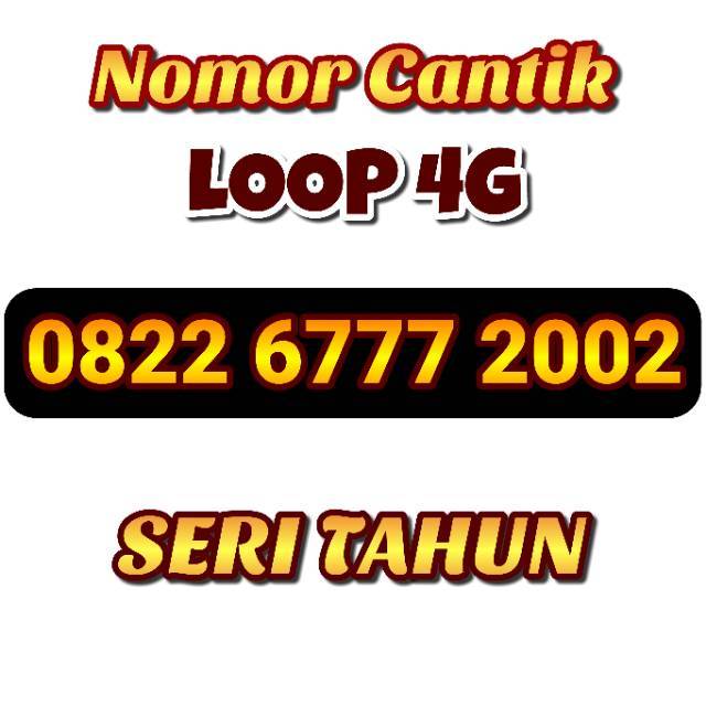 Nomor Cantik Simpati Loop Seri Tahun Triple 0822 6777 2002