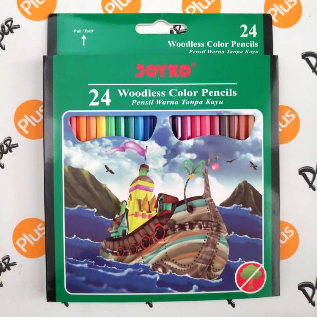 

Pensil 24 Warna JOYKO Woodless Panjang CP104