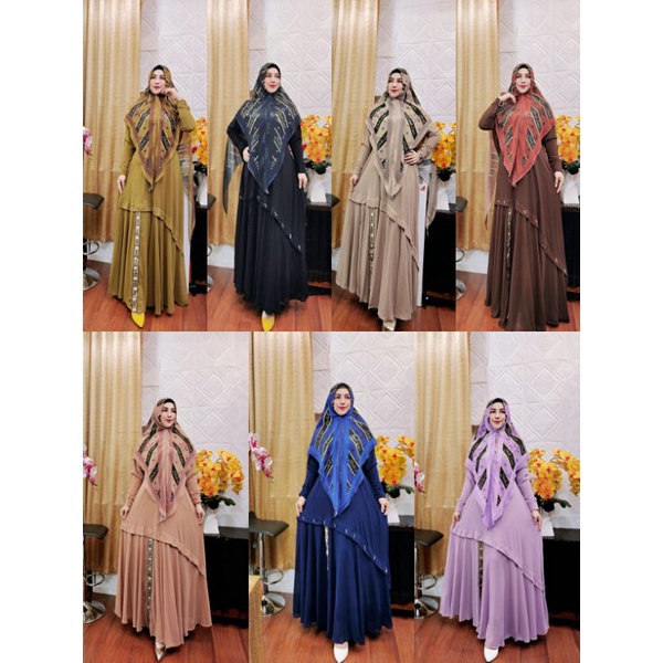 DRESS ALAYA VOL 4 PREMIUM SET BY YODIZEIN SYAR'I