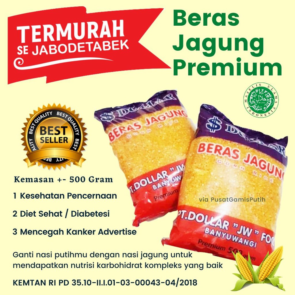 

Beras Jagung Dollar (Ramah untuk Penderita Diabetes)