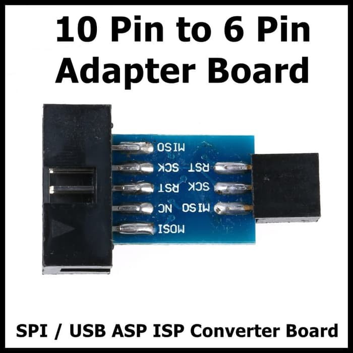 Adapter Board 10 Pin to 6 Pin SPI USB ASP ISP Converter Board