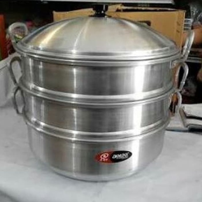 Maspion Langseng Jawa Aluminium 33 cm 3 Tingkat
