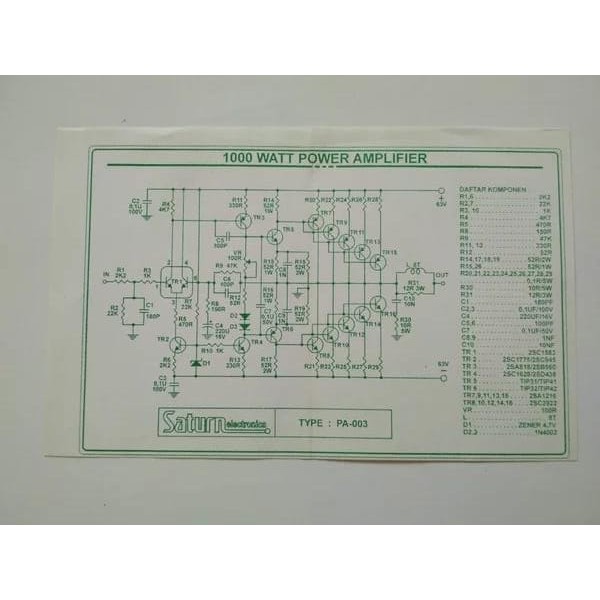 PCB Power Amplifier 1000 Watt PA-003