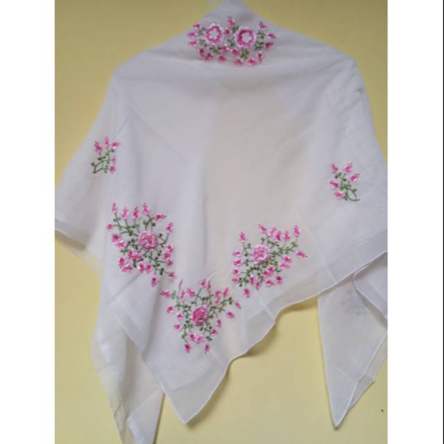 Preloved kerudung bordir