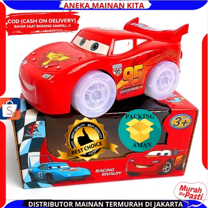 Promo Mainan Anak Mobil Racing Sport Cars Bump And Go Ada Musik Dan Lampu