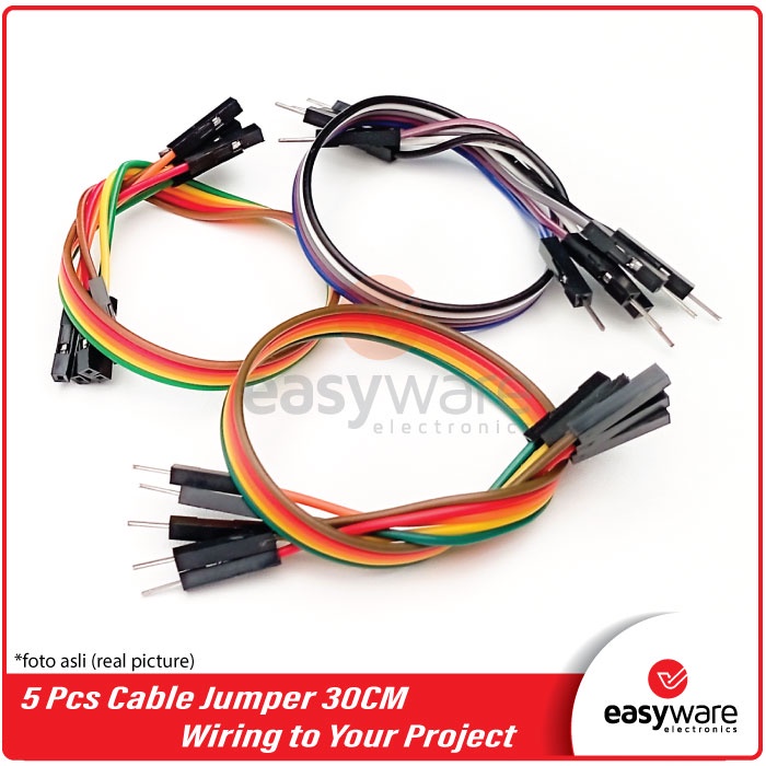 Kabel Jumper Arduino Male Female 30cm isi 5pcs Dupont Cable 30cm