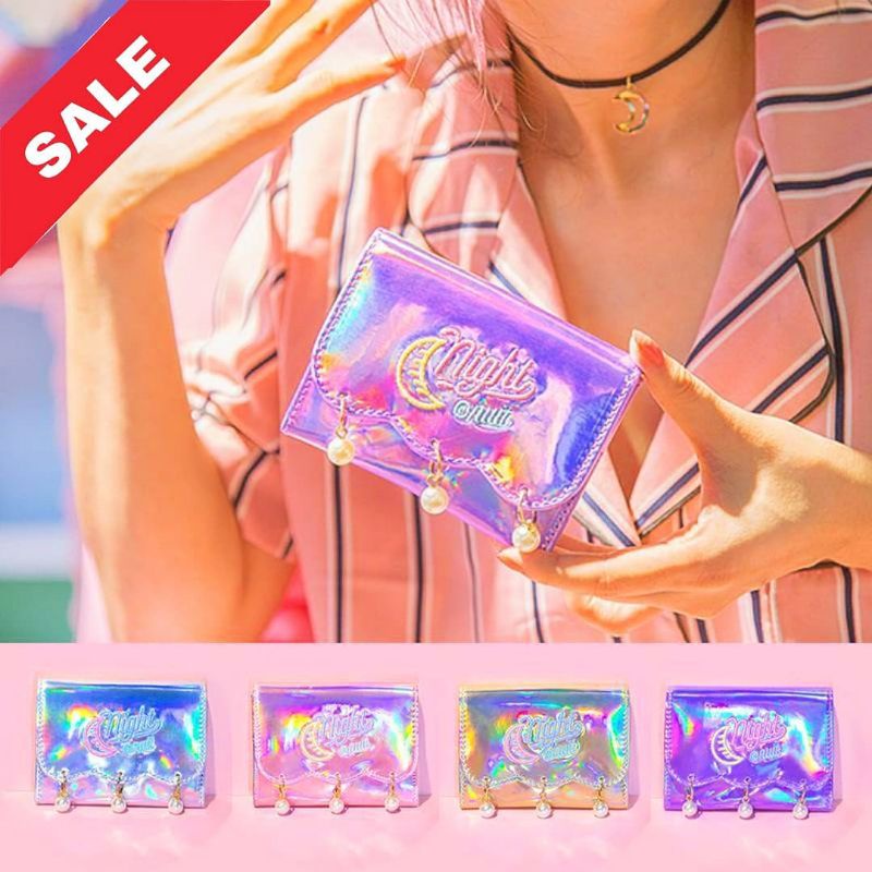 Night Holo Mini Wallet (Original Bentoy) - Dompet Mini Lucu