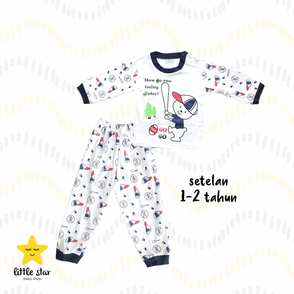 SKA Be Piyama Anak Cowok | Set Baju Tidur Piama Anak Laki