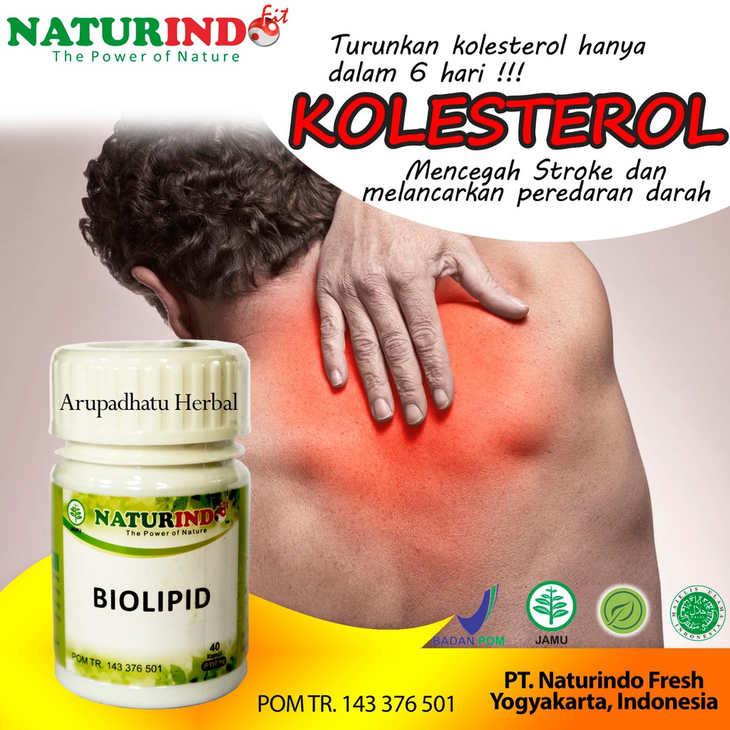 Obat Herbal Penurun Kolesterol Kolestrol Tinggi Trigliserida Leher Kaku isi 40 Kapsul Biolipid Herbal Ampuh-7
