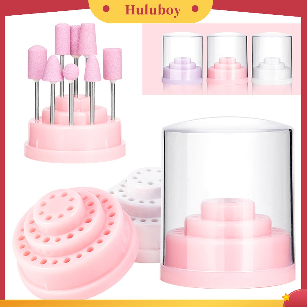 Huluboy Huluboy♡ Rak Stand Display Holder Mata Bor Pengikir Kuku 48 Lubang