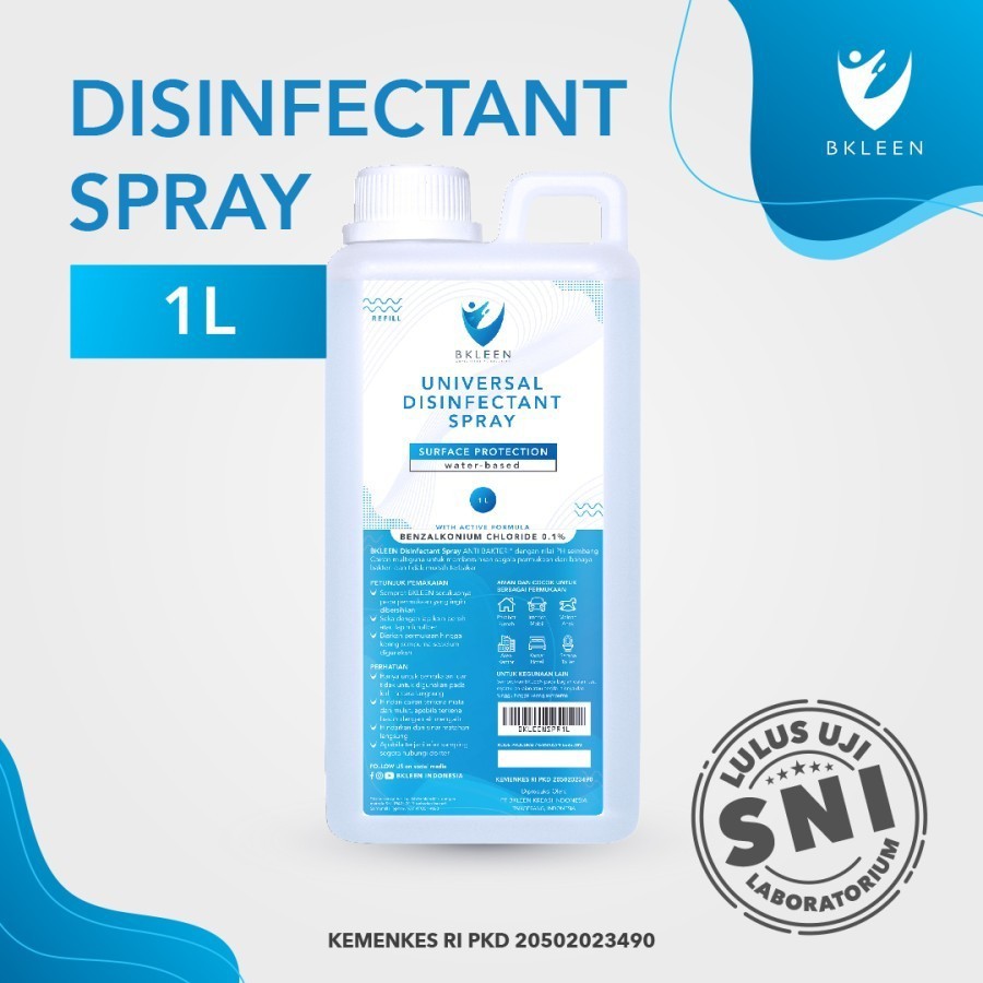 BKLEEN SPRAY Cairan Disinfectant Mobil Rumah, Desinfektan 1L