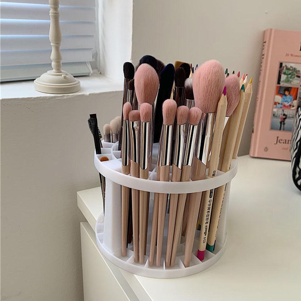 [Elegan] Tempat Kuas Makeup Simplicity Laci Organizer Tempat Penyimpanan Stand Pensil Alis