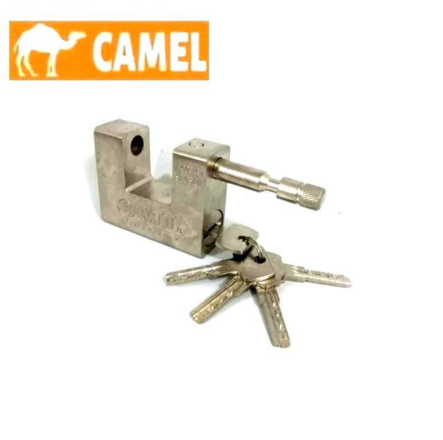 Gembok Panzer Panser 84mm Kunci Pintu Rumah Pagar Anti Maling Gergaji - CAMEL