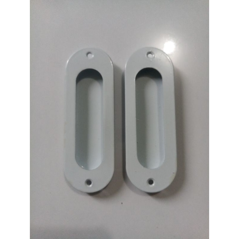 Tarikan Kom Oval PUTIH / Handle Kom / Tarikan Pintu Dorong Sliding