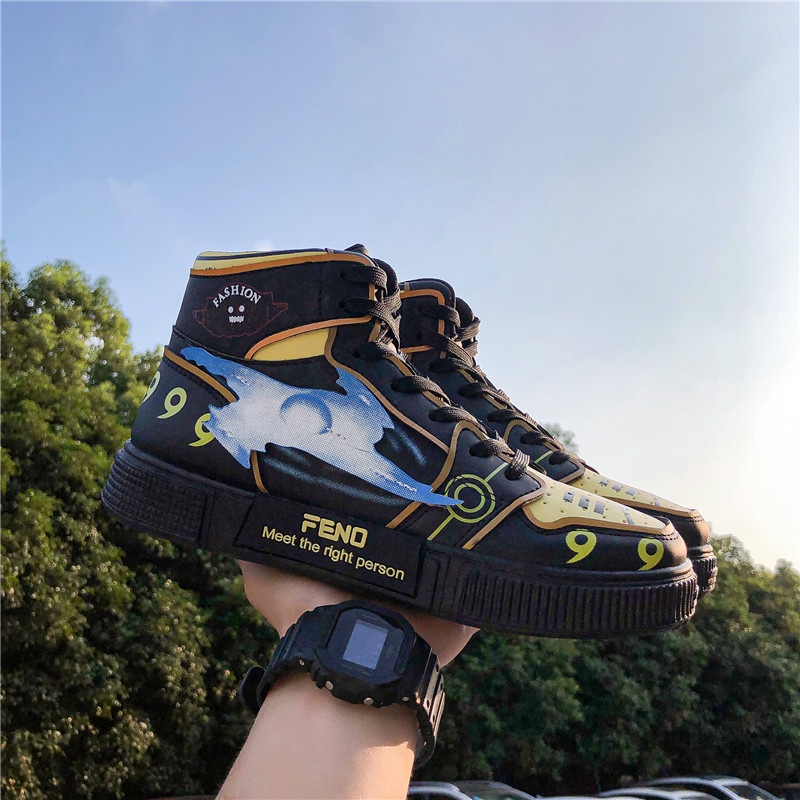 Anime Naruto Casual Santai Cosplay Sports Sepatu Import Pria Running Sneaker Kets Lentur Murah Nyaman Cowok Dewasa Lentur 197