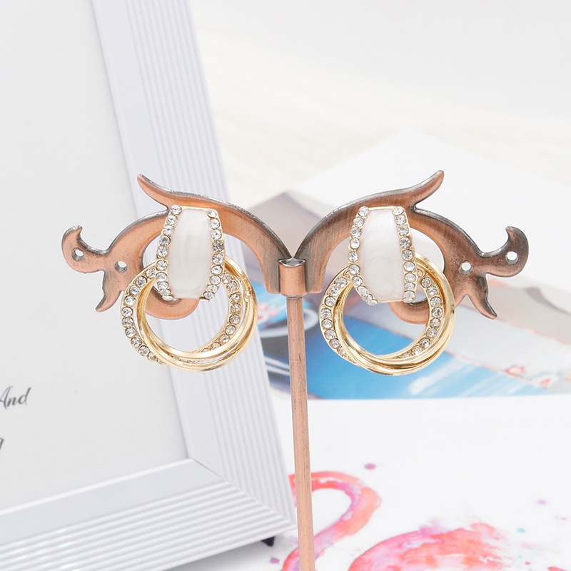 Anting Hoop 925 Silver Needle Gaya Korea Untuk Wanita