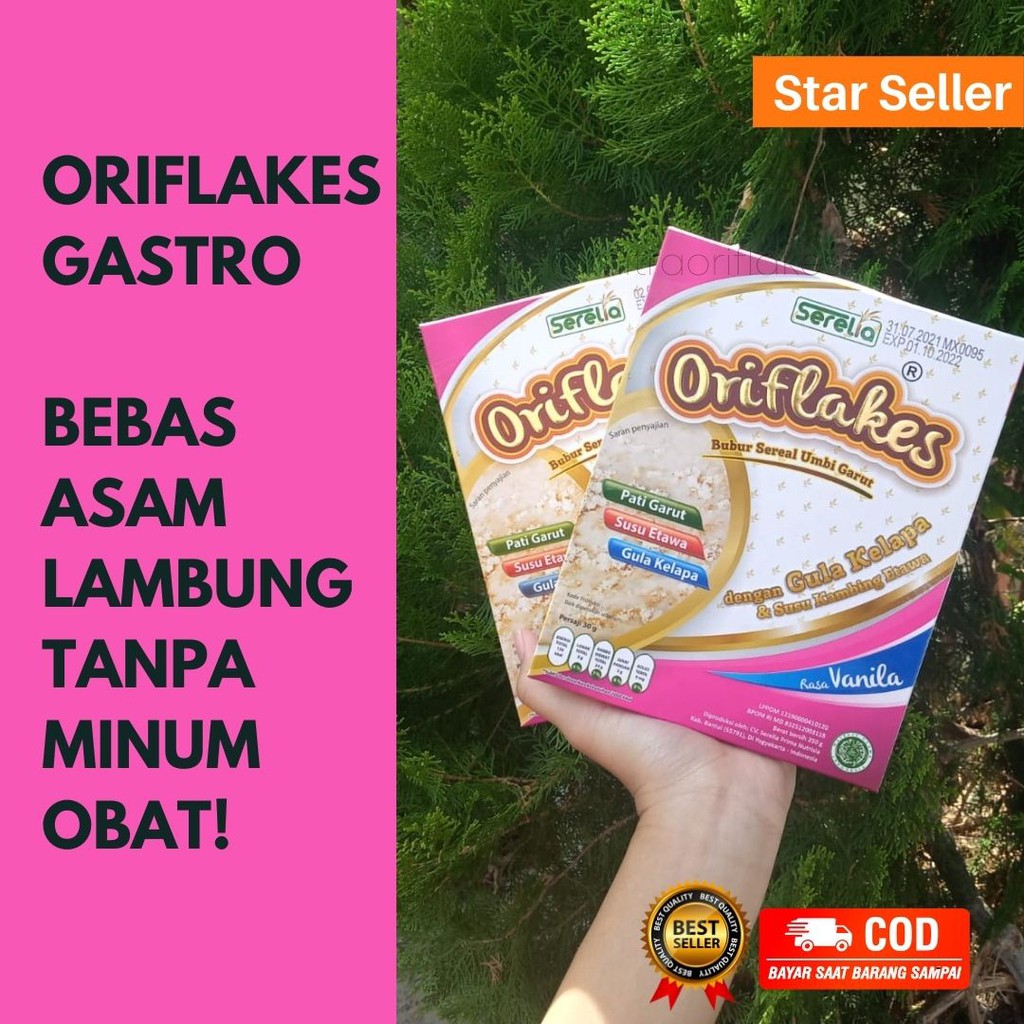 

menu sarapan sehat obat asam lambung oriflakes outmeal sereal bubur instan