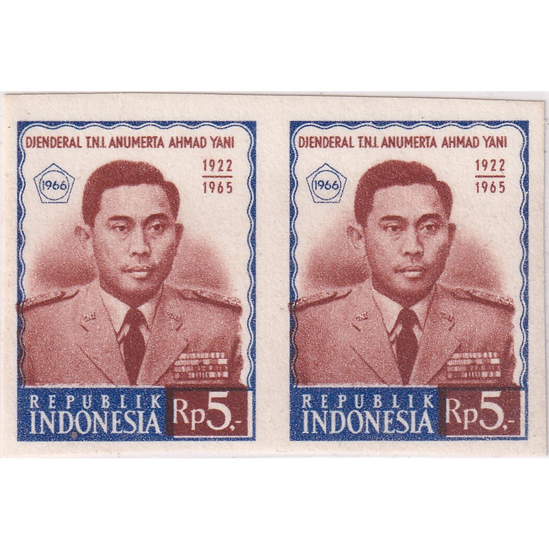 

Prangko Indonesia 1966 - Victims of Attempted Communist Coup, 1965 - Imperf