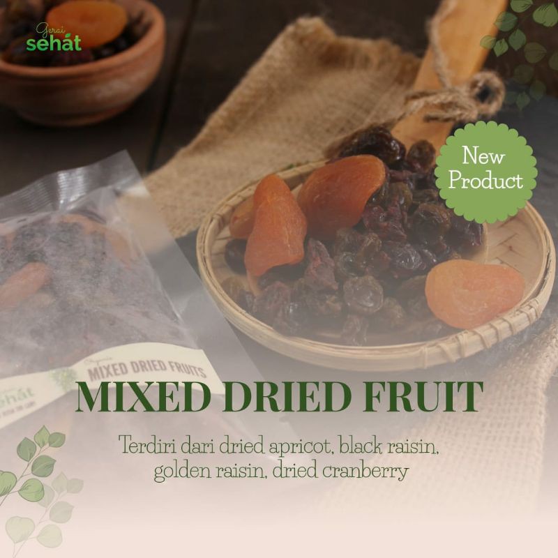 

Mixed Dried Fruit 100 gr