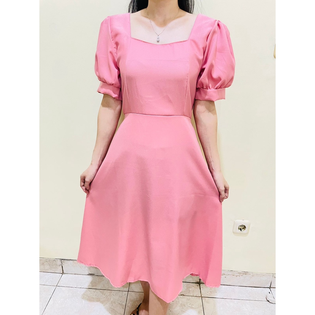 Toply shop Dres wanita yuna / Dres elegant pesta / gaun wanita boodycon