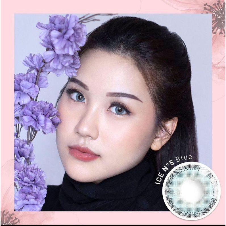 SOFTLENS ICE N5 / NORMAL &amp; MINUS (-0.50 S/D -2.50) / BY X2 EXOTICON / DIA 14.5 MM / FREE LENSCASE / N.5 /BEST SELLER / BLACK BROWN GREY BLUE / Softlen Soflen Soflens