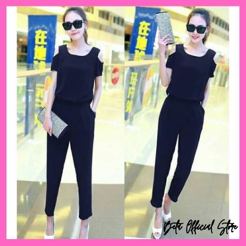 Jumpsuit Polos Wanita Dewasa Remaja Modern Trend Kekinian Murah Desain Terbaru 2022 JP Baju Overall 