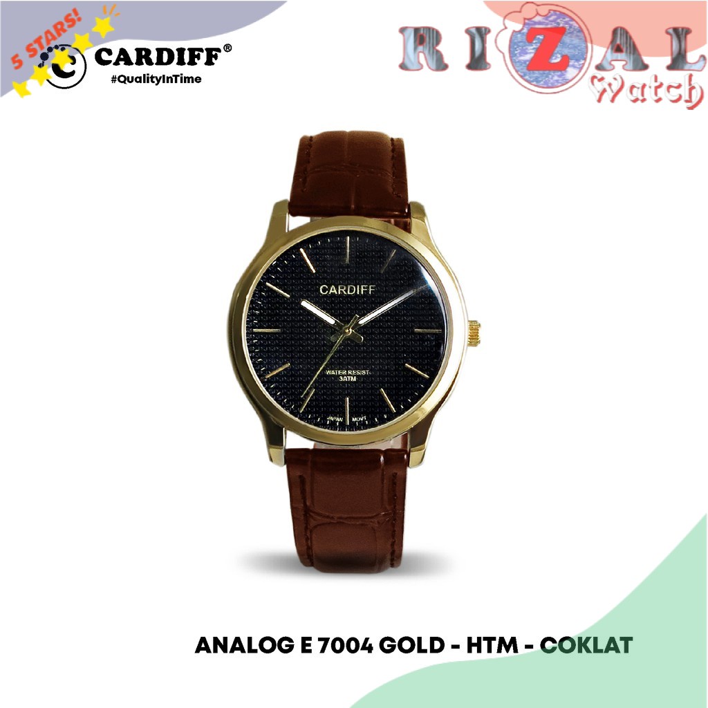 Terlaris JAM TANGAN KEKINIAN CARDIFF Analog E 7004 JAM TANGAN KEKINIAN Kasual Pria