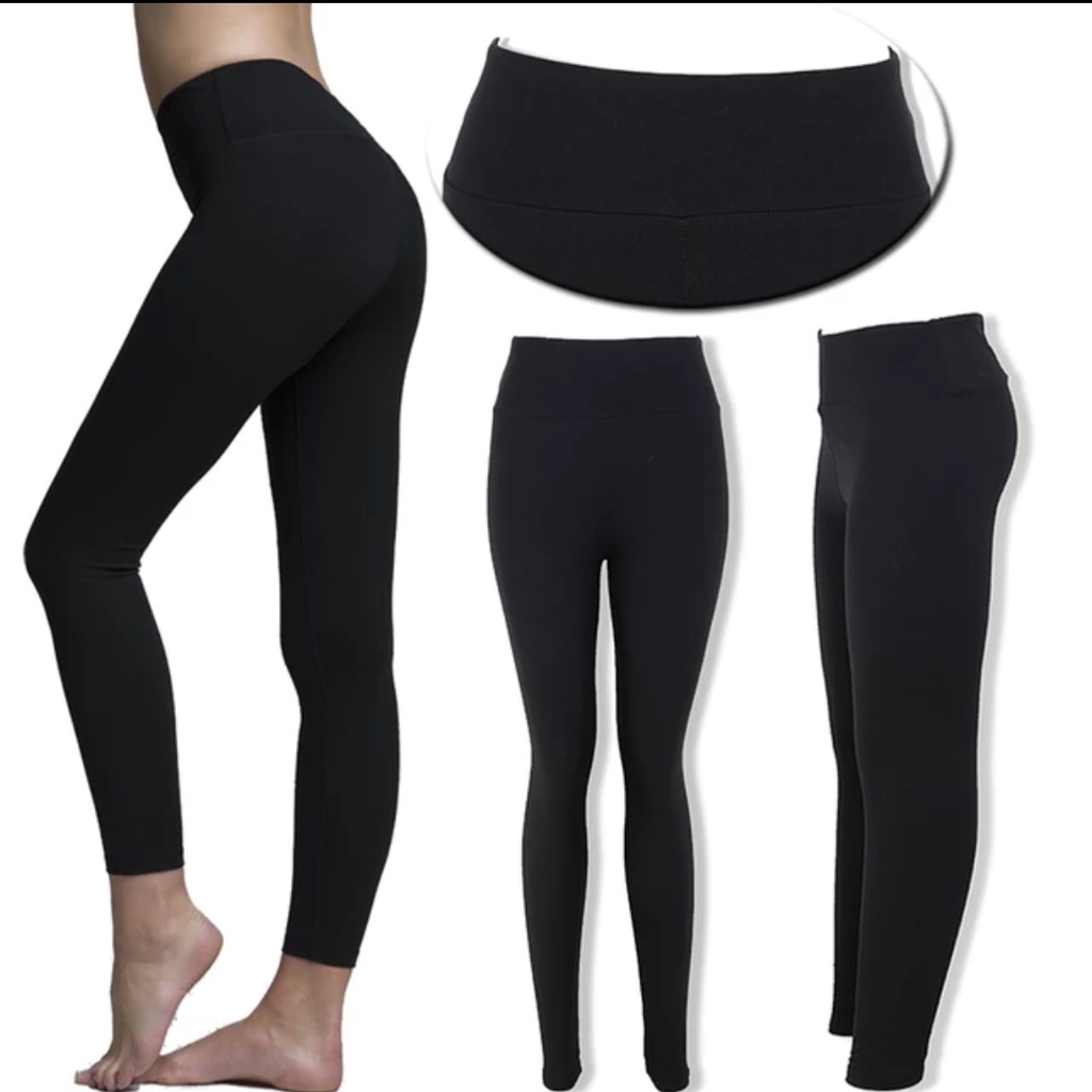 CELANA LEGGING DEWASA POLOS HITAM SIZE L-XL-JUMBO DARI BB 35 KG SAMPAI 115 KG