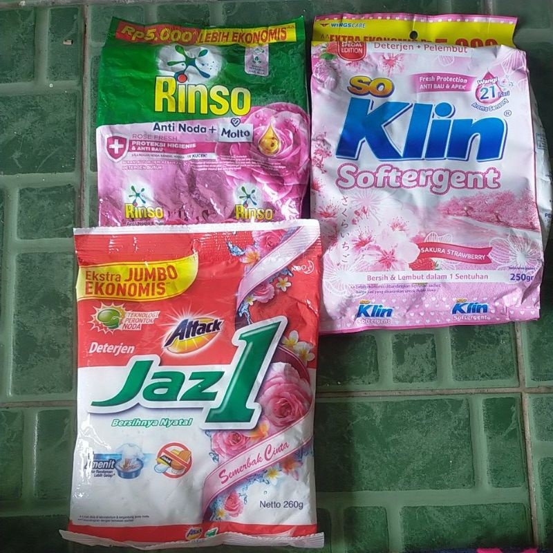 detergen So Klin 5000, Jaz1 5000,Rinso 5000
