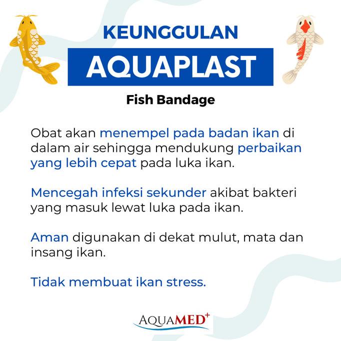 AQUAPLAST Fish Bandage Obat Luka Ikan Koi Arwana Ulcer Bakteri Aquamed