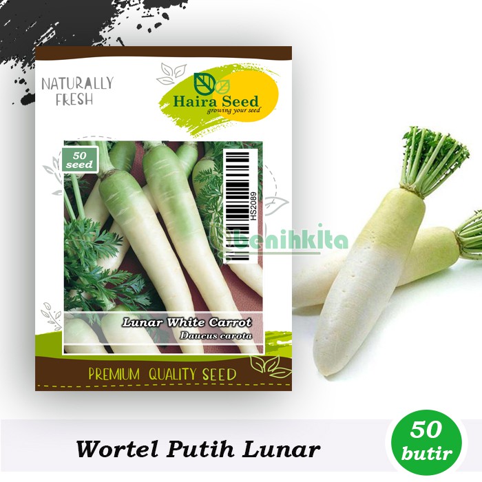 Benih-Bibit Wortel Putih Lunar White (Haira Seed)